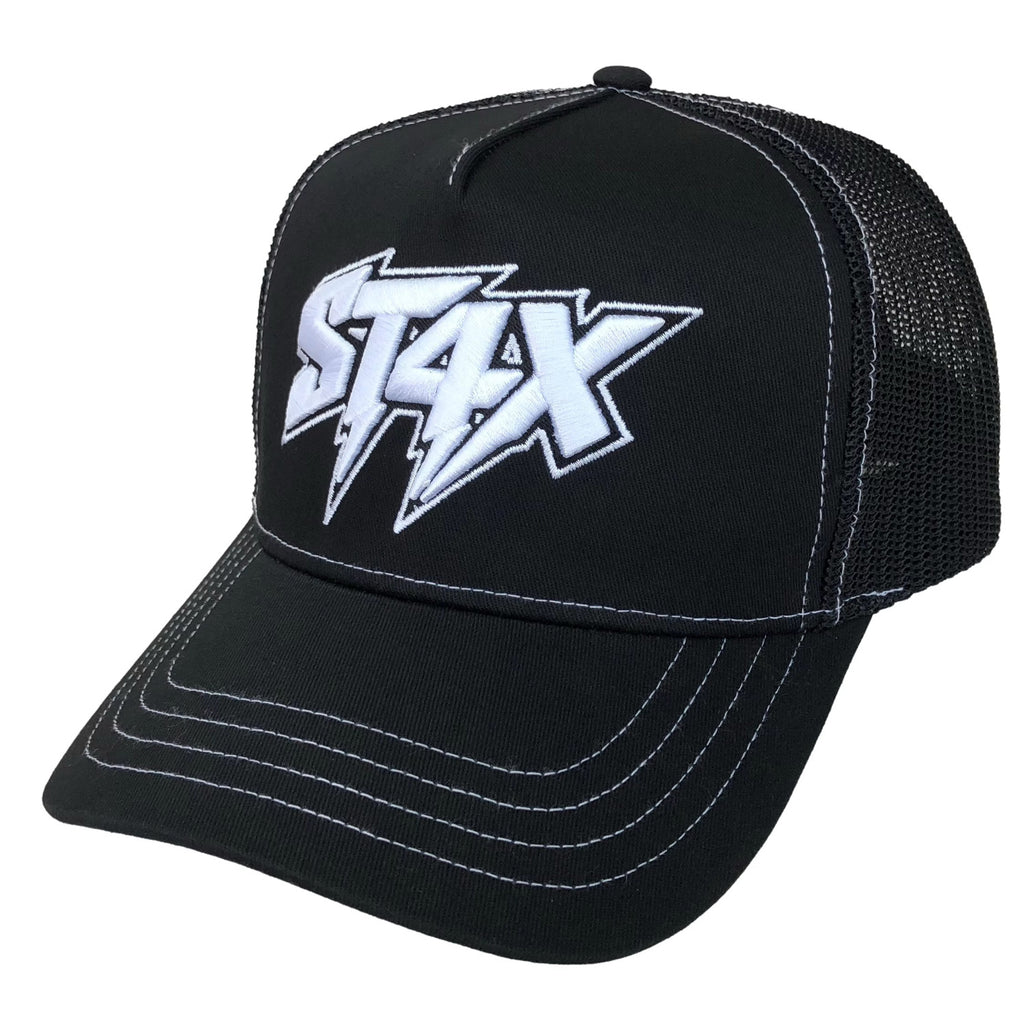BLACK WHITE ST4X CAP